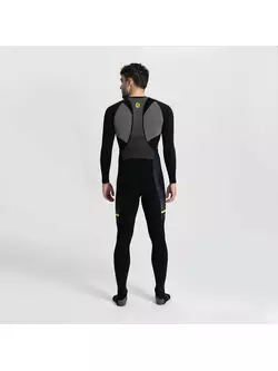 Rogelli cycling pants with suspenders, insulated, HERO II fluorine
