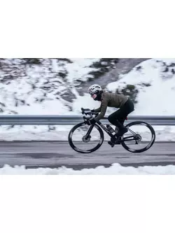 Rogelli women's winter cycling jacket CORE green