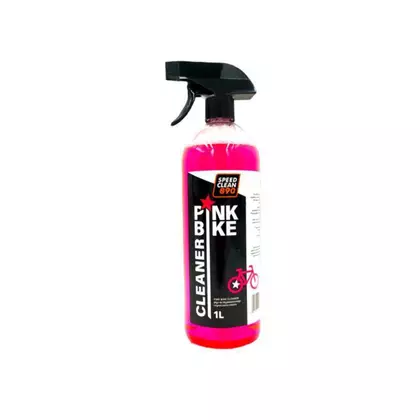 SPEEDCLEAN890 PINK BIKE CLEANER bicycle cleaner 1L + Cleaning glove, microfiber