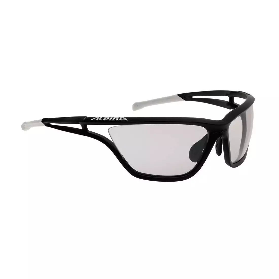 ALPINA SS17 EYE-5 VL+ photochromic glasses A8532131, black matt-white, glass: CV + black S1-S3
