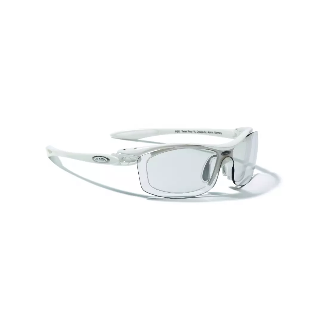 ALPINA SS17 PSO TWIST FOUR VL+ photochromic glasses + correction A8600110, white, glass: CV + black S1