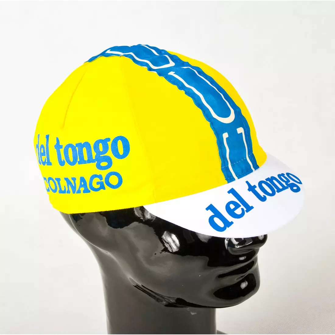 Apis Profi DEL TONGO cycling cap, yellow and white