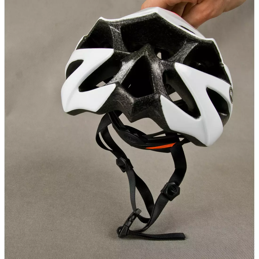BELL ARRAY road bicycle helmet orange-white