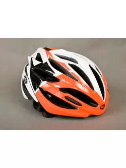 BELL ARRAY road bicycle helmet orange-white