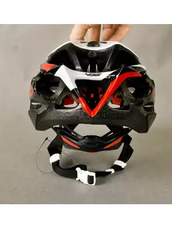 BELL VOLT RL bicycle helmet, white-black-red