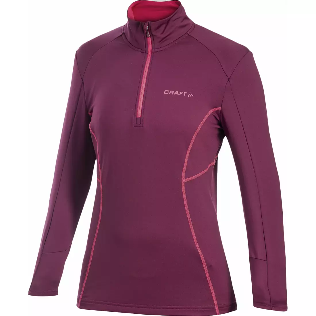 CRAFT Lightweight Stretch Pullover - lightweight women's sports sweatshirt 1902875-2465, color: burgundy