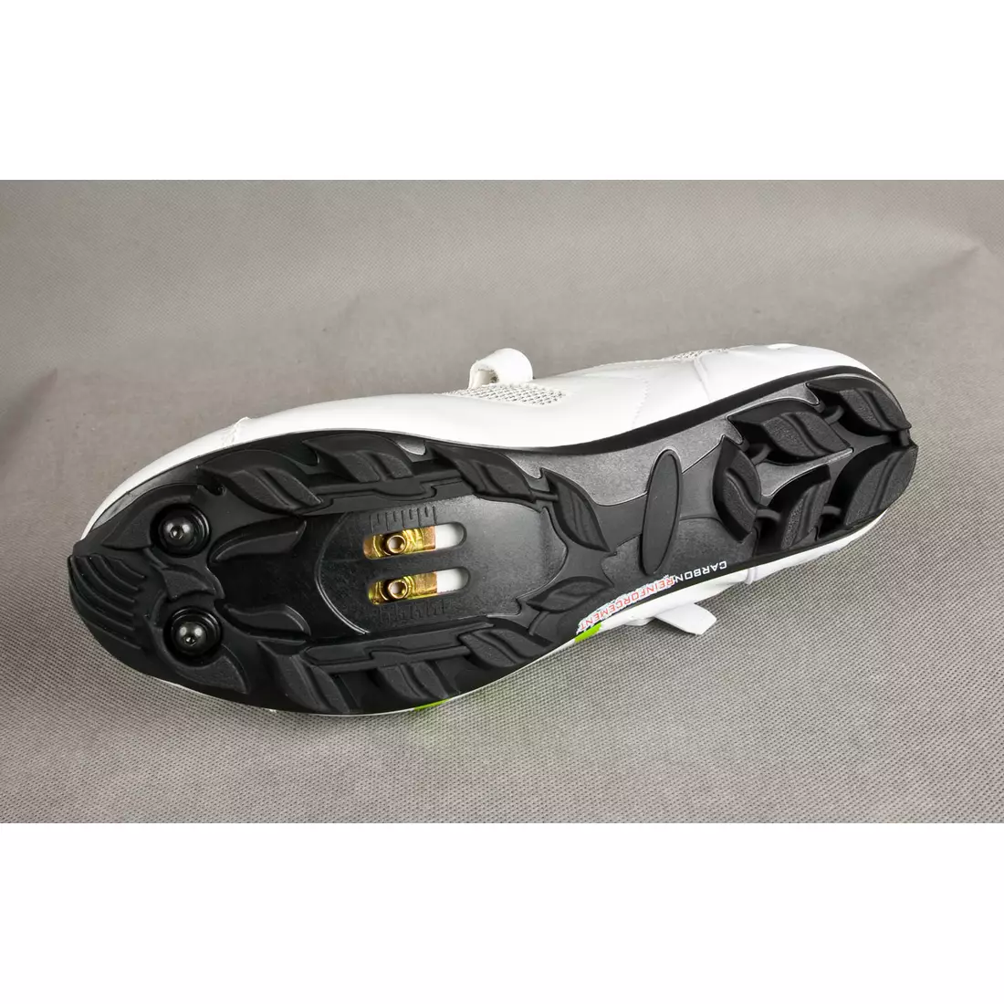 CRONO TRACK - MTB cycling shoes - color: White and green