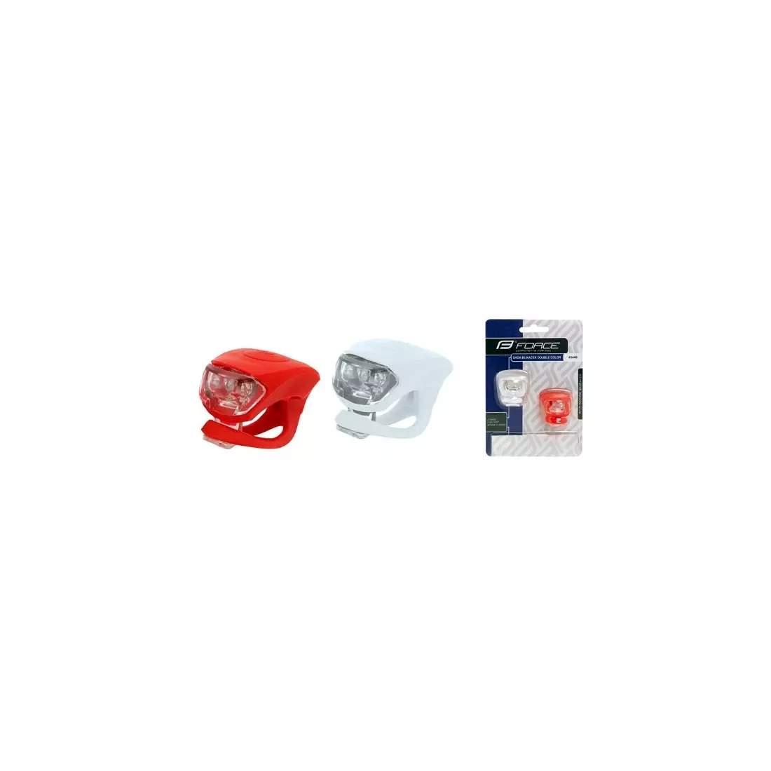 FORCE DOUBLE COLOR- 45446 - set of lights, white and red