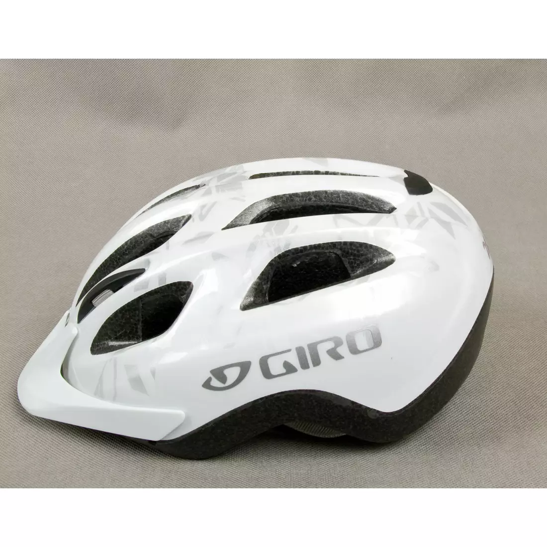 GIRO VENUS II women's bicycle helmet, color: White and silver