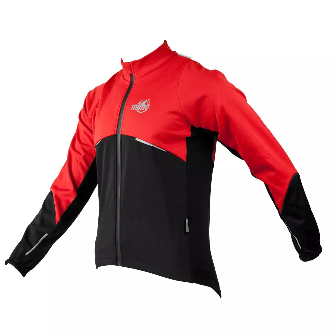 MikeSPORT DRAGON softshell cycling jacket, black and red
