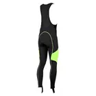ROGELLI BIKE MANZANO - insulated men's cycling pants, color: black and fluorine