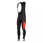 ROGELLI BIKE MANZANO - insulated men's cycling pants, color: black and red