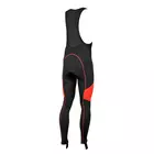 ROGELLI BIKE MANZANO - insulated men's cycling pants, color: black and red