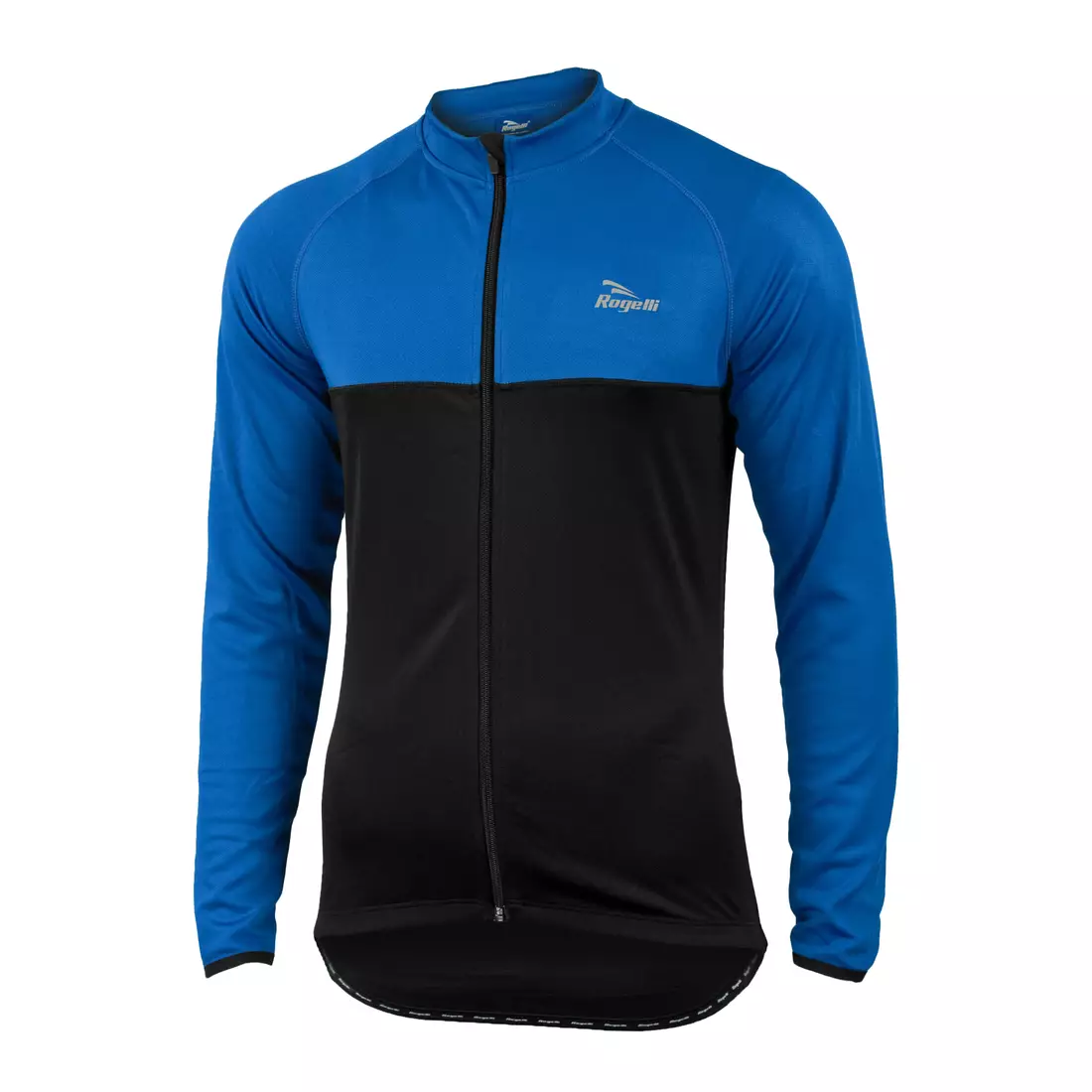 ROGELLI CALUSO - slightly insulated cycling sweatshirt, color: Black and blue