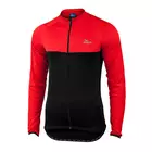 ROGELLI CALUSO - slightly insulated cycling sweatshirt, color: Black and red
