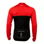 ROGELLI CALUSO - slightly insulated cycling sweatshirt, color: Black and red