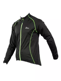 ROGELLI PESARO - men's Softshell cycling jacket, color: Black-fluorine