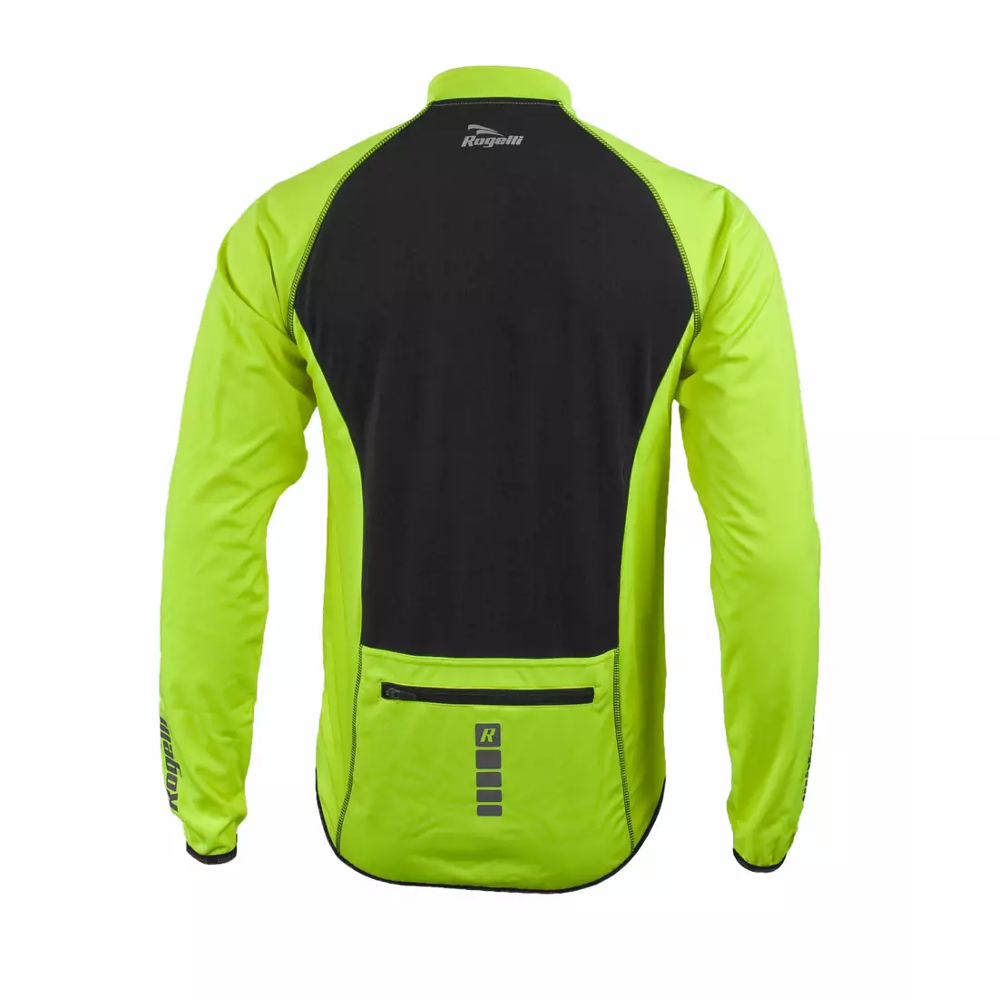 ROGELLI PESARO - men's Softshell cycling jacket, color: Fluor