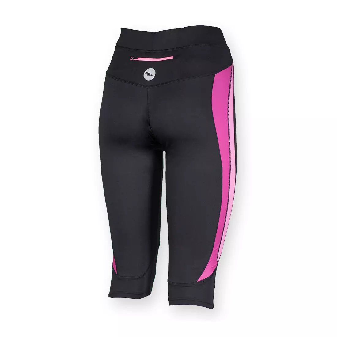 ROGELLI TONIA women's running shorts, 3/4 leg, black and pink