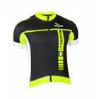 ROGELLI UMBRIA men's cycling jersey, 001.230, Black and fluoro