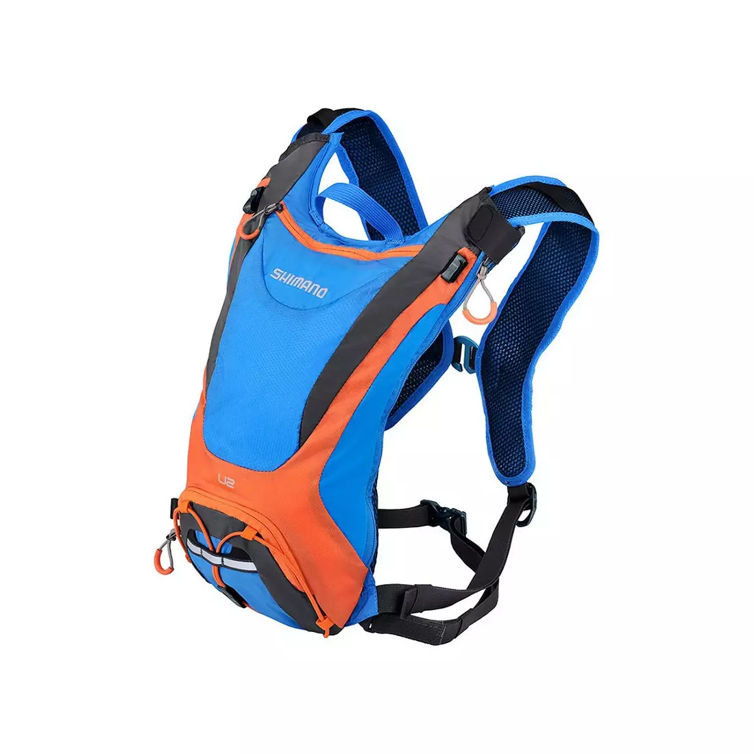 SHIMANO SS15 Unzen backpack with 2l Lightning Blue/Orange water bladder EBGDPMAN202U60