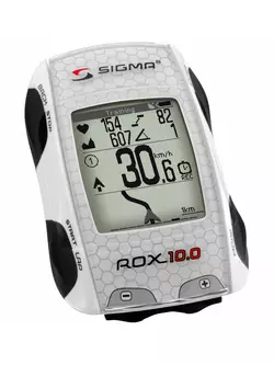 SIGMA SPORT ROX 10.0 GPS BASIC - bicycle computer. White color