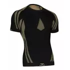 TERVEL OPTILINE LIGHT MOD-02 - men's thermal T-shirt with short sleeves, color: Black and gold