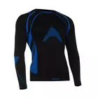 TERVEL - OPTILINE MOD-02 - men's thermal T-shirt with long sleeves, color: Black and blue