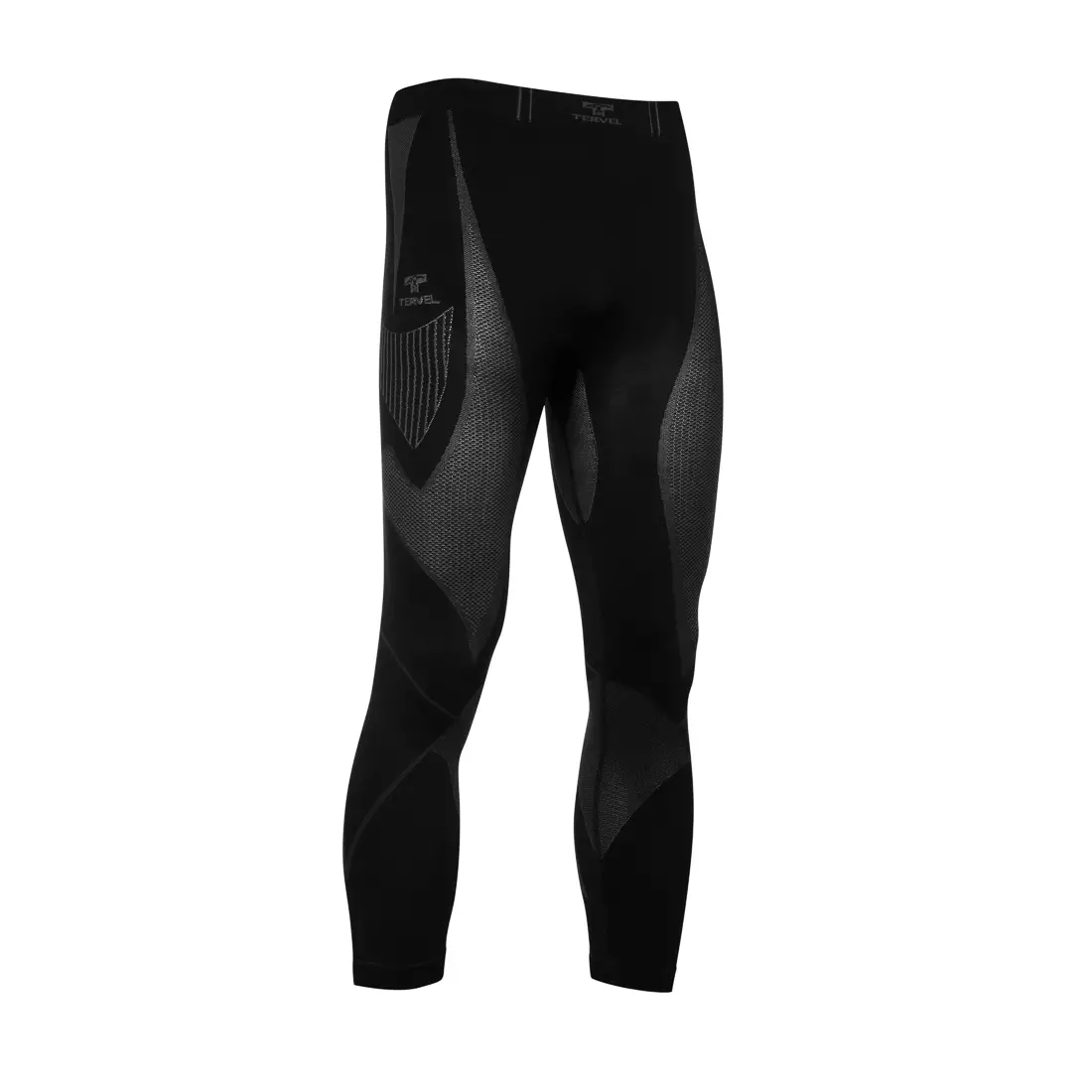 TERVEL OPTILINE MOD-02 - men's thermal leggings, color: Black and gray
