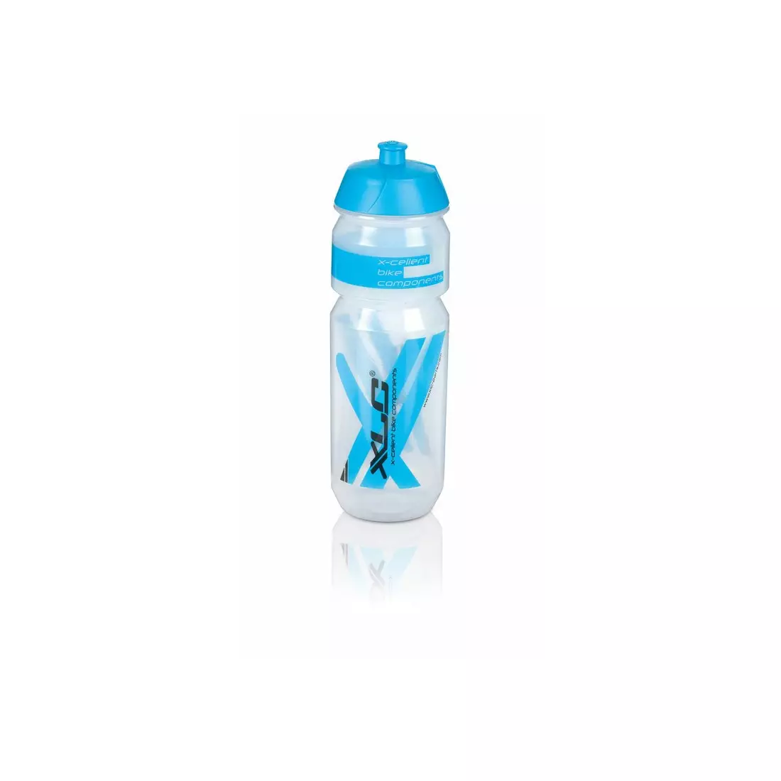 XLC bottle 750 ml WB-K03 transparent, blue inscription