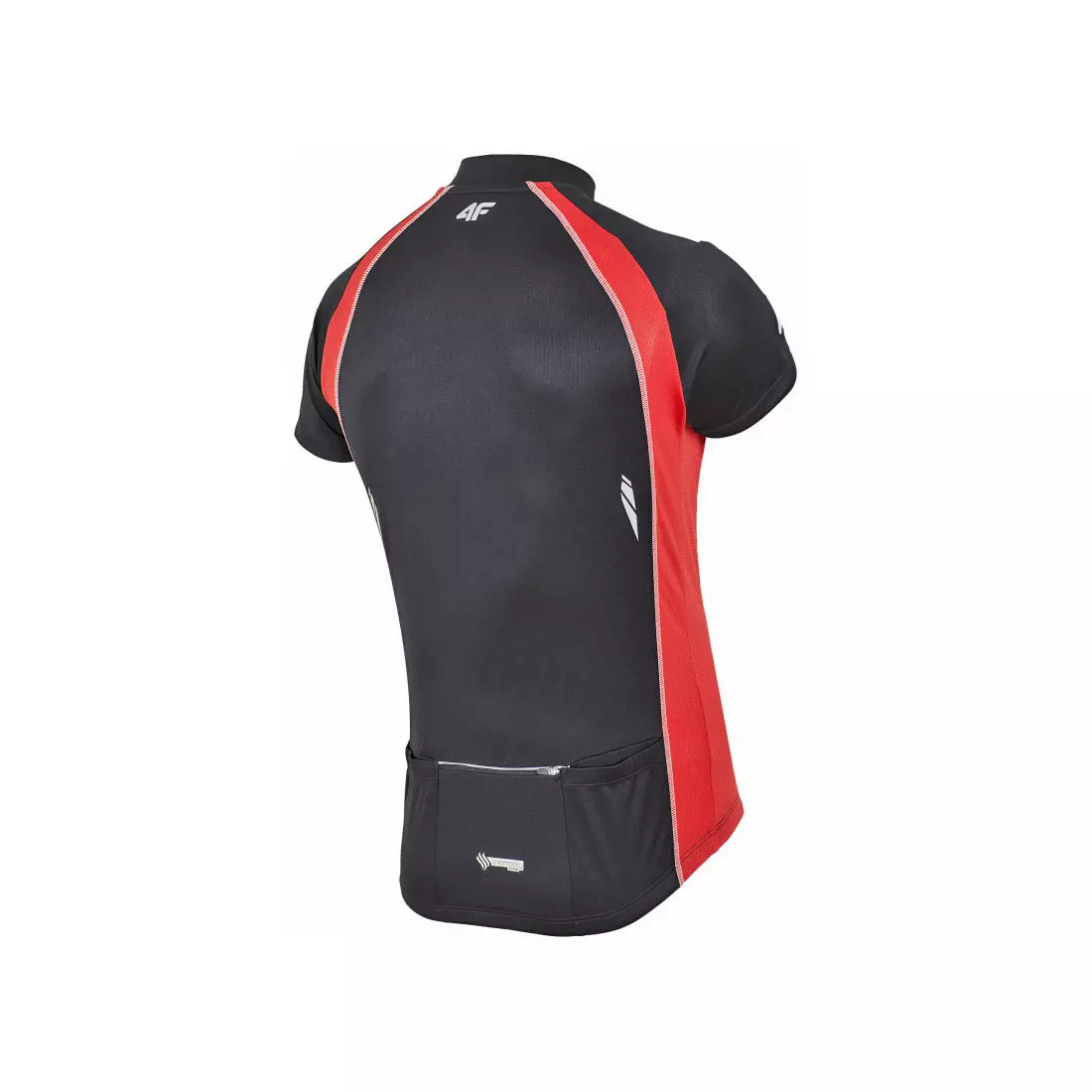 4F men's cycling jersey RKM002-black and red