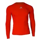 BREATHE long-sleeved compression shirt, red