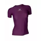 BREATHE women's short-sleeved compression shirt, purple