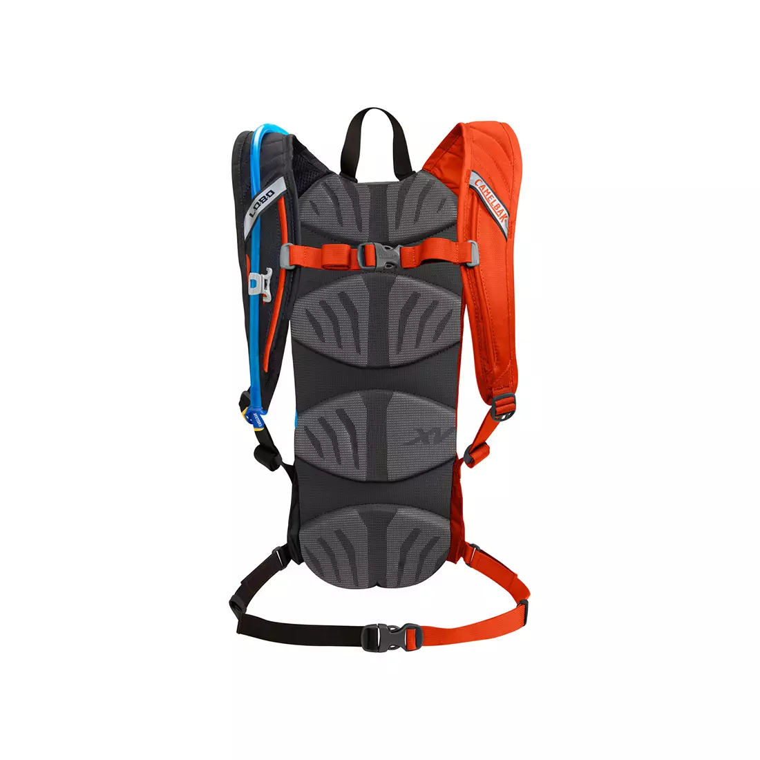 CAMELBAK backpack with water bladder Lobo 100 oz / 3L Charcoal/Ember INTL 62552-IN SS16