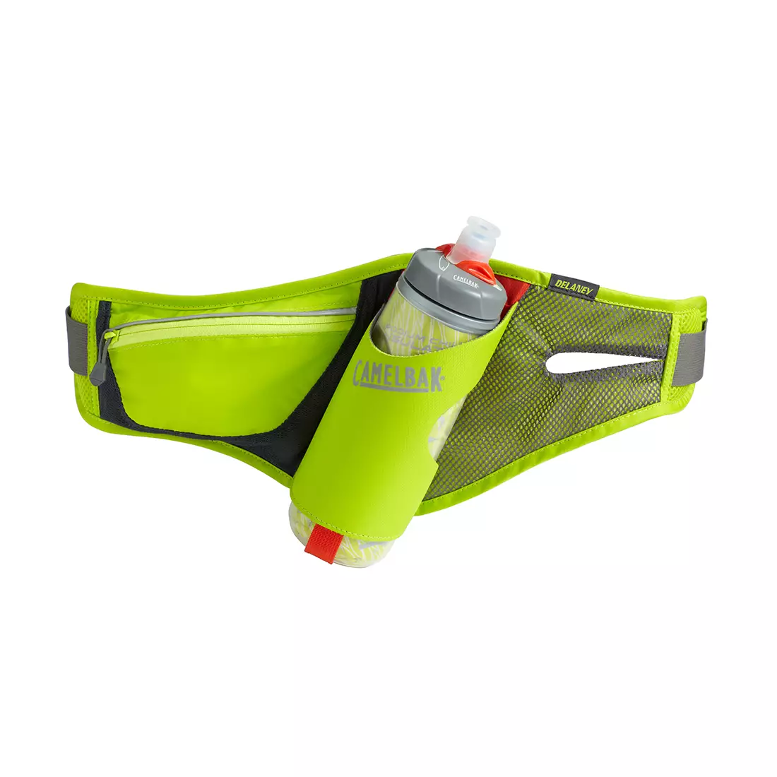 CAMELBAK waist belt with thermal bottle Delaney 21oz/ 621 ml Podium Chill Bottle Lime Punch/Silver INTL 62362-IN SS16