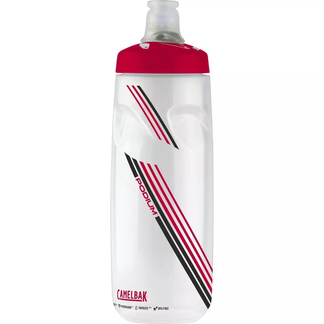 Camelbak SS18 Podium bicycle water bottle 24oz/ 710 ml Clear Red