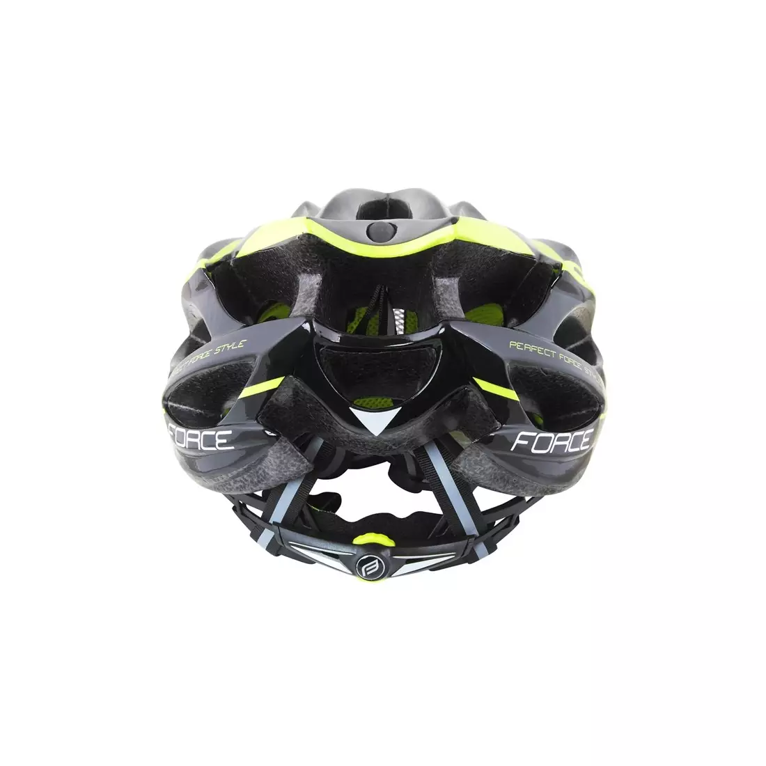 FORCE BULL Bicycle Helmet Black-Fluor