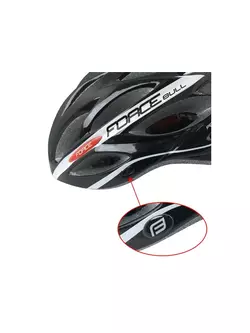FORCE BULL bicycle helmet black and white