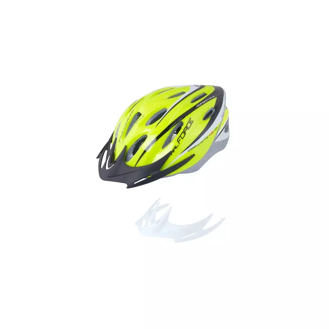 FORCE HAL bicycle helmet green fluor