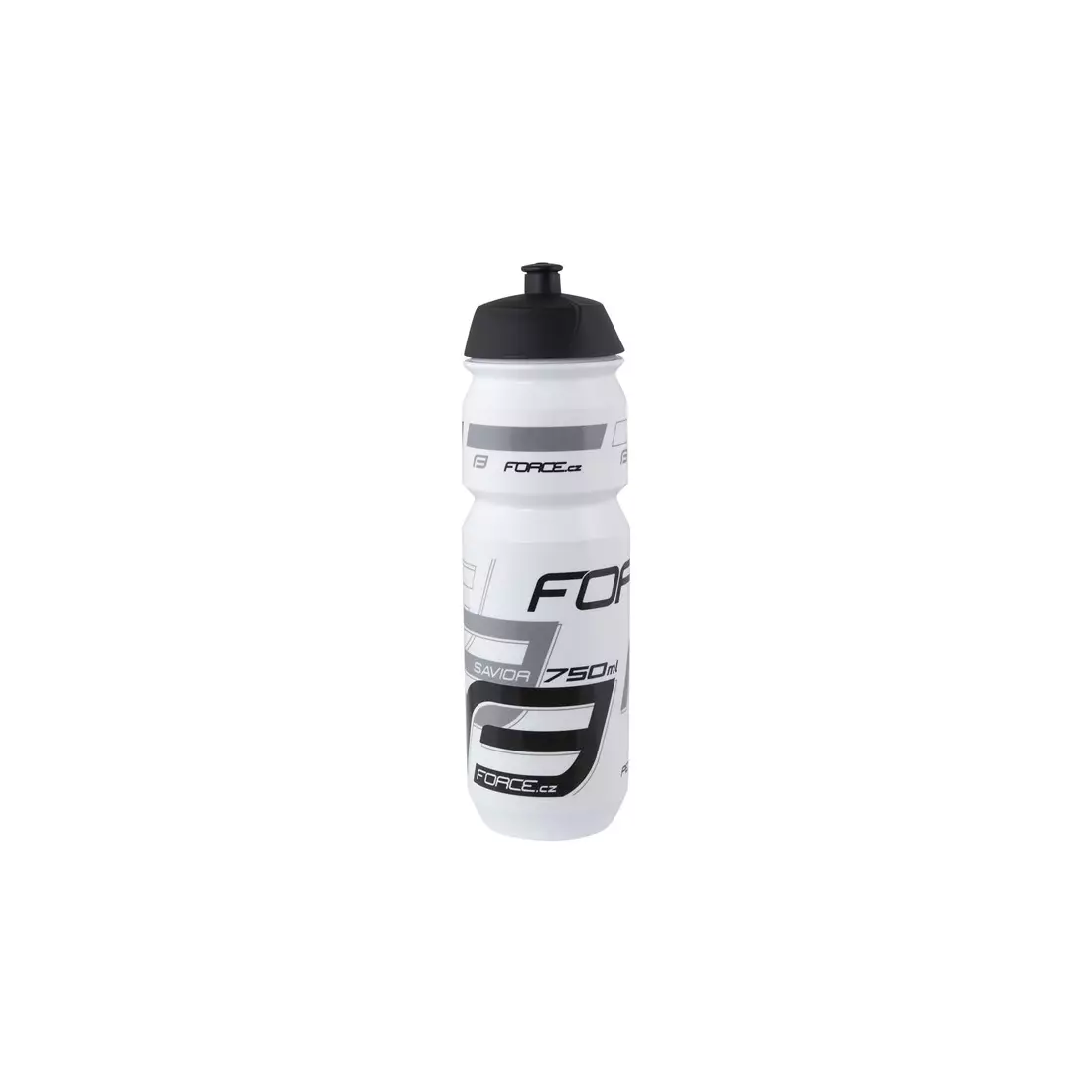 FORCE SAVIOR 0,75L Black and white water bottle 25222