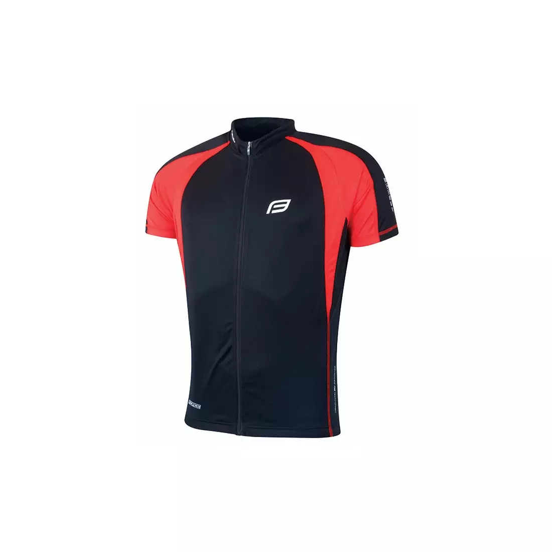 FORCE T10 cycling jersey, black and red 900102