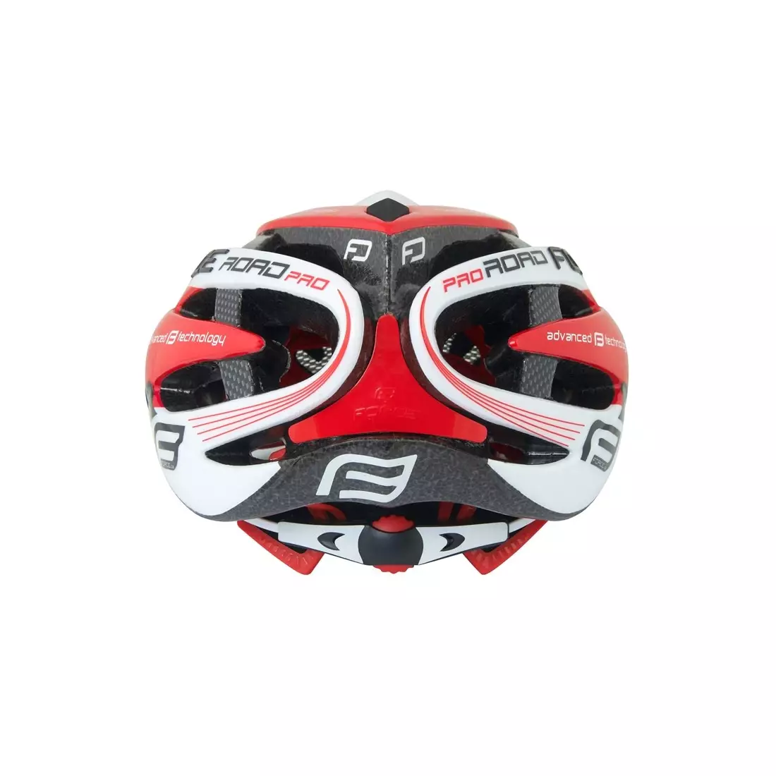 FORCE bicycle helmet ROAD PRO, White and red