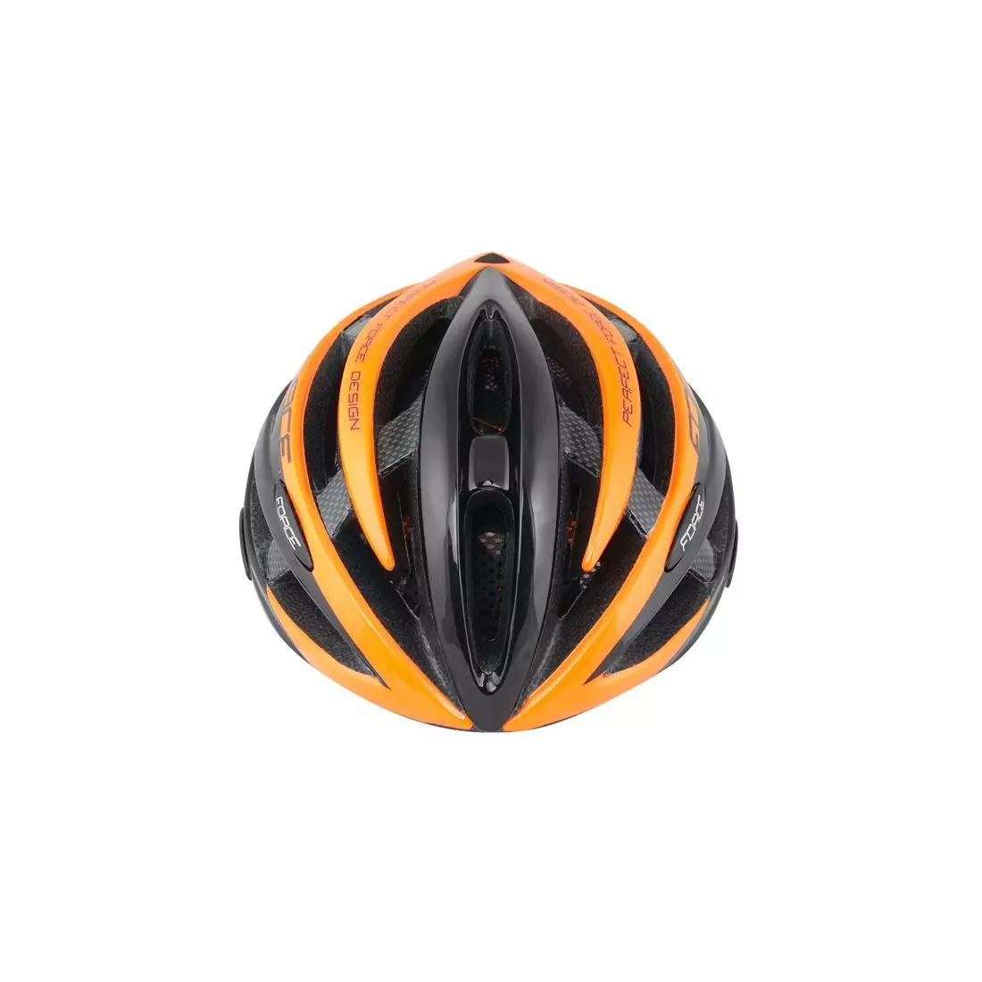FORCE bicycle helmet, orange 902601(2)
