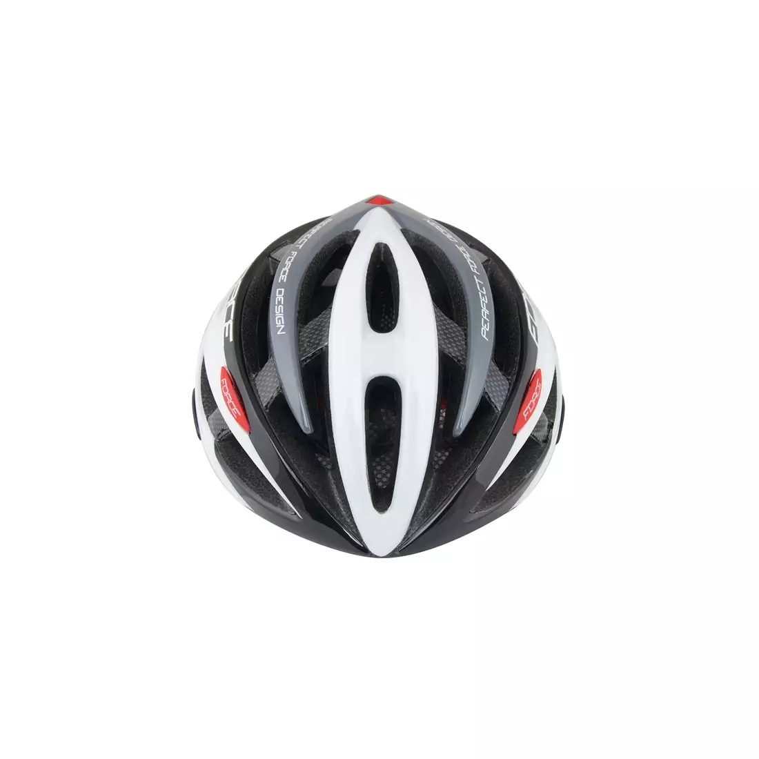 FORCE bicycle helmet, white and silver 902613(14)