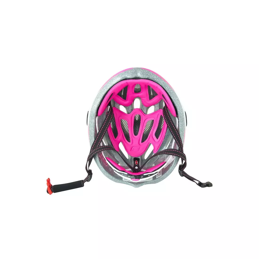 FORCE women's bicycle helmet, black and pink 902616