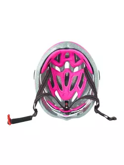 FORCE women's bicycle helmet, black and pink 902616