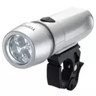 Front bicycle lamp TORCH HIGH BEAMER WHITE 3X silver TOR-54001