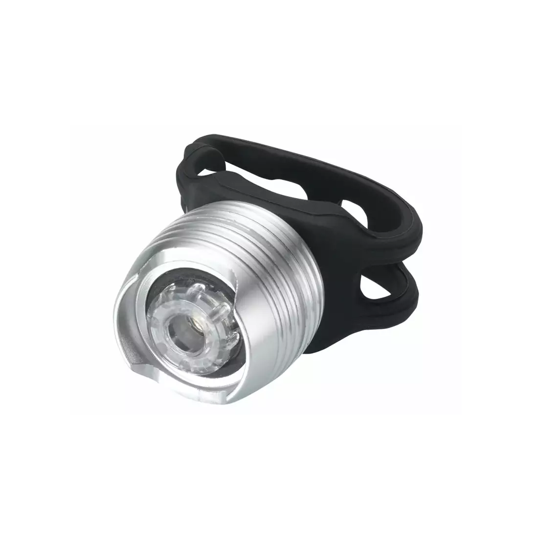 Front bicycle lamp TORCH WHITE BRIGHT TACTICAL silver TOR-54025