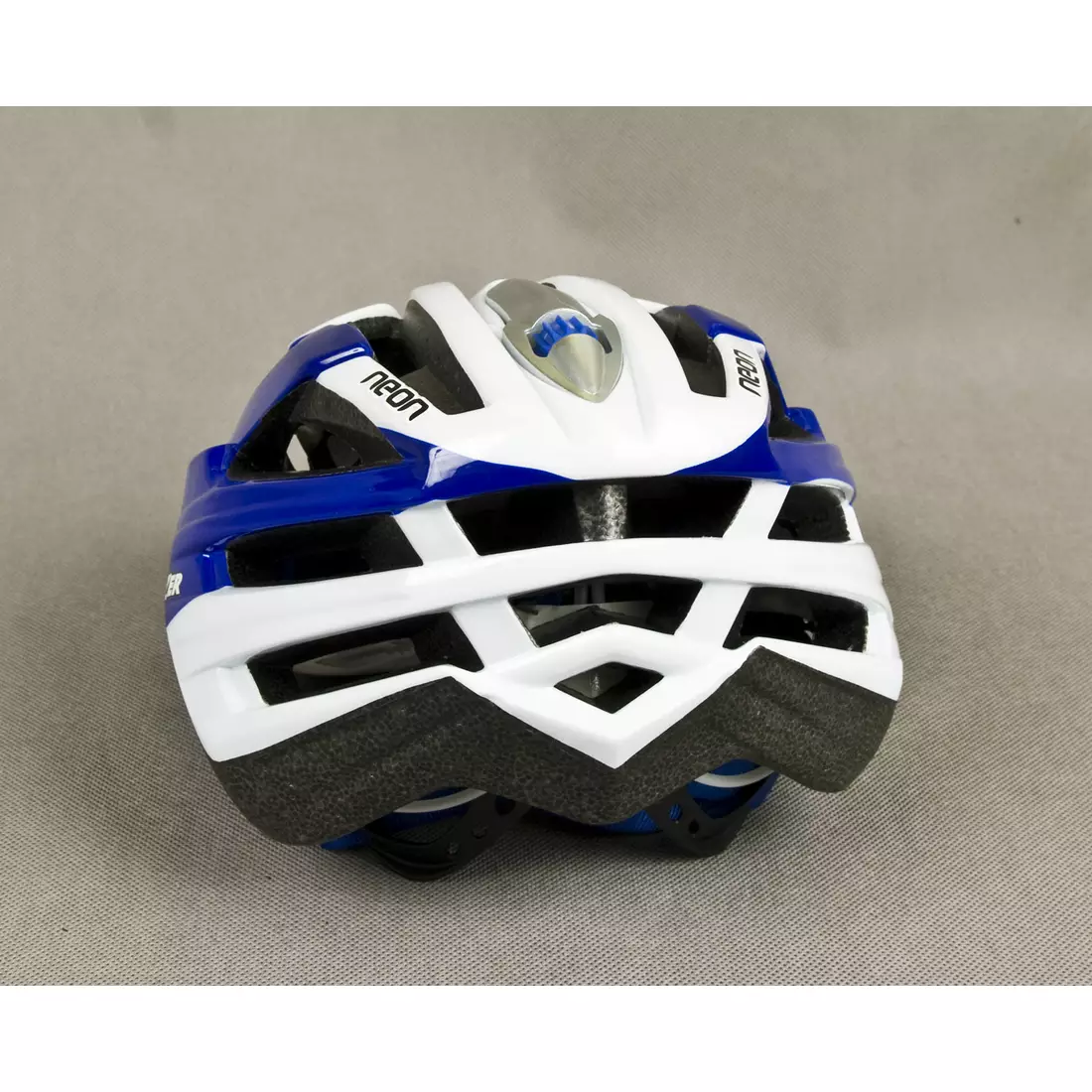 LAZER NEON bicycle helmet blue and white