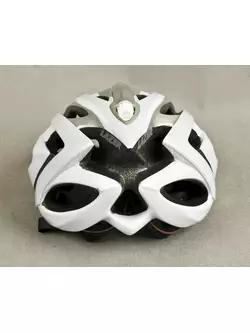 LAZER O2 road bicycle helmet, white and silver